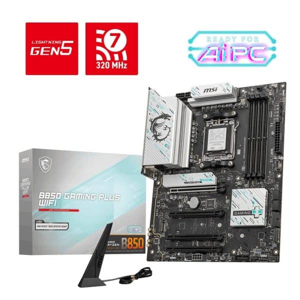 Msi B850 Gaming Plus Wifi 8200mhz (oc) Ddr5 Socket Am5 M.2 Dp Atx Moederbord 8