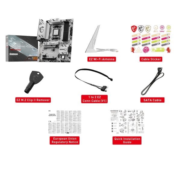 Msi B850 Gaming Plus Wifi6e 8200mhz (oc) Ddr5 Am5 Socket M.2 Hdmi Dp Atx Moederbord 8