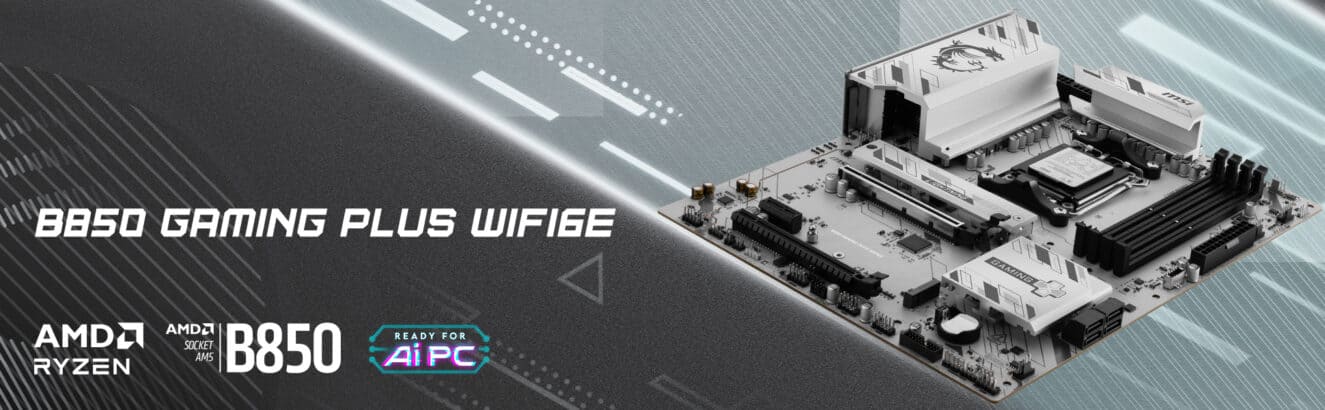 MSI B850 GAMING PLUS WIFI6E Moederbord H1