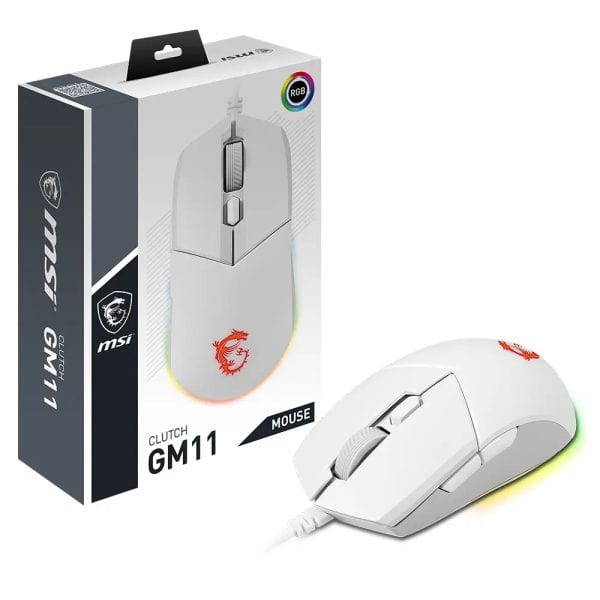 Msi Clutch Gm11 White Gaming Muis 6