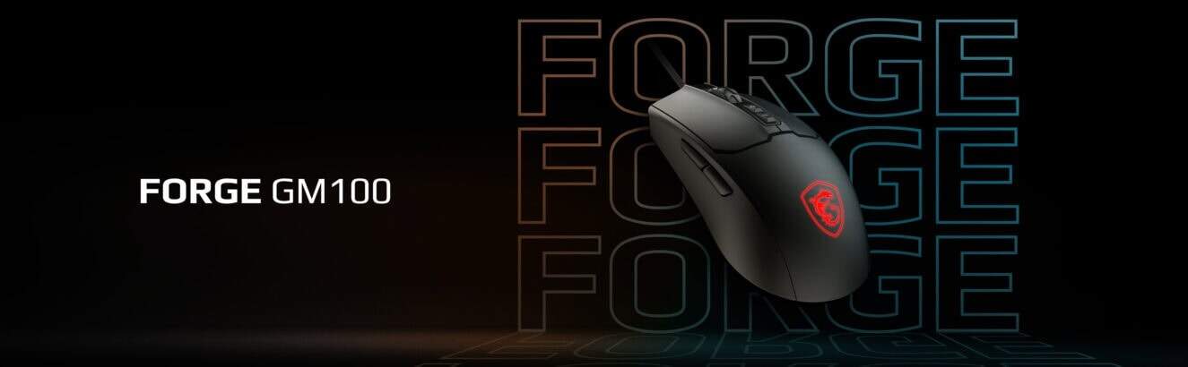 MSI FORGE GM100 RGB Gaming Muis h1