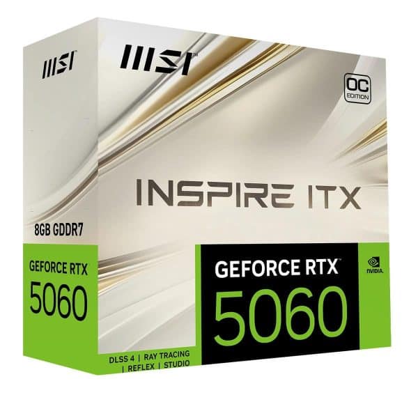 Msi Geforce Rtx 5060 8g Inspire Itx Oc 8gb Gddr7 128 Bit Dlss 4 Grafische Kaart 10