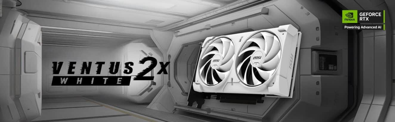 MSI GeForce RTX 5060 8G VENTUS 2X OC WHITE Grafische Kaart h1