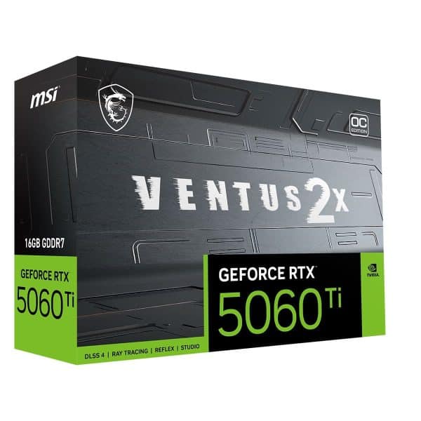Msi Geforce Rtx 5060 Ti 16g Ventus 2x Oc Plus 16gb Gddr7 128 Bit Dlss 4 Grafische Kaart 10