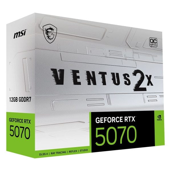 Msi Geforce Rtx 5070 12g Ventus 2x Oc White 12gb Gddr7 192 Bit Dlss 4 Witte Grafische Kaart 11