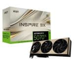 MSI GeForce RTX 5070 Ti 16G INSPIRE 3X OC PLUS 16GB GDDR7 256 Bit DLSS 4 Grafische Kaart