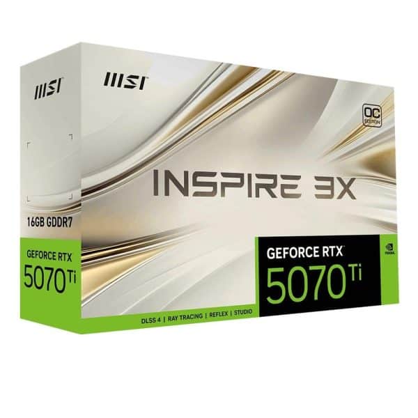 Msi Geforce Rtx 5070 Ti 16g Inspire 3x Oc Plus 16gb Gddr7 256 Bit Dlss 4 Grafische Kaart 12