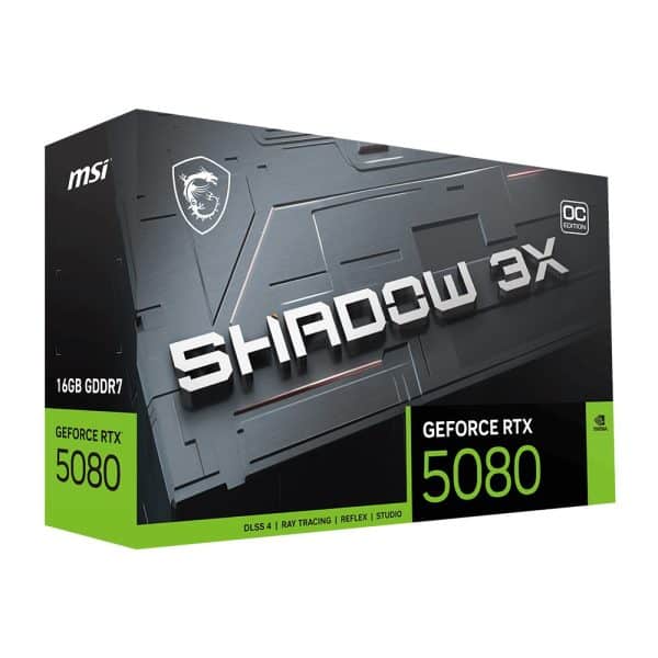 Msi Geforce Rtx 5080 16g Shadow 3x Oc 16gb Gddr7 256 Bit Dlss 4 Grafische Kaart 12