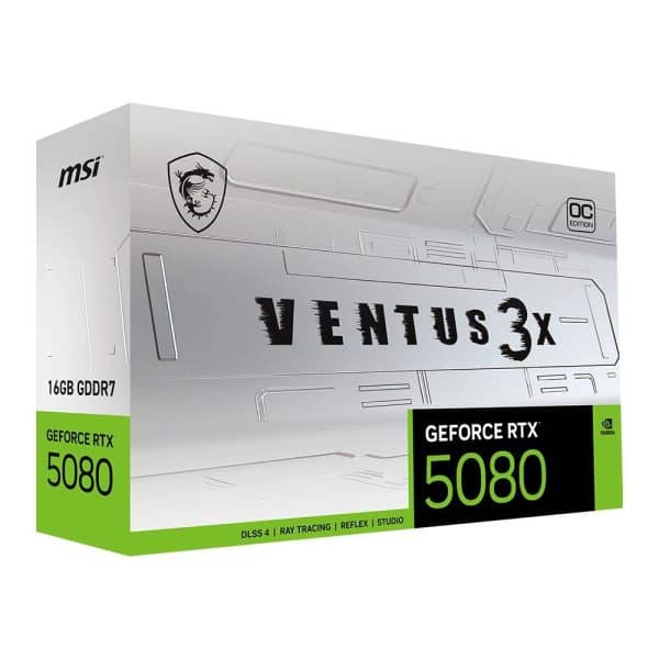 Msi Geforce Rtx 5080 16g Ventus 3x Oc White 16gb Gddr7 256 Bit Dlss 4 Witte Grafische Kaart 12