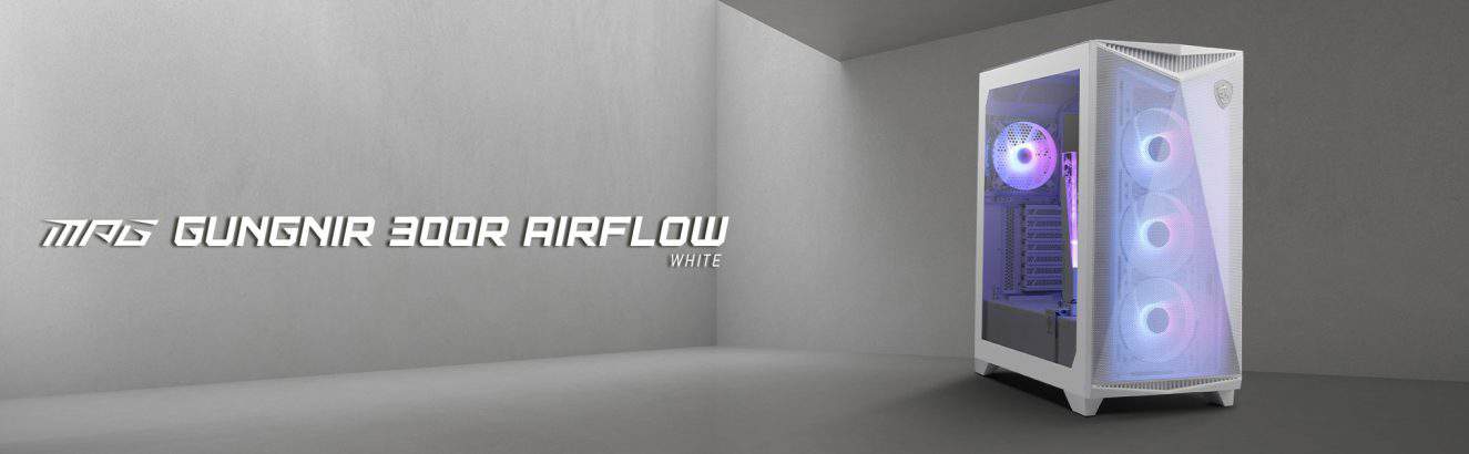 MSI GUNGNIR 300R ARGB Airflow Wit Behuizing a1