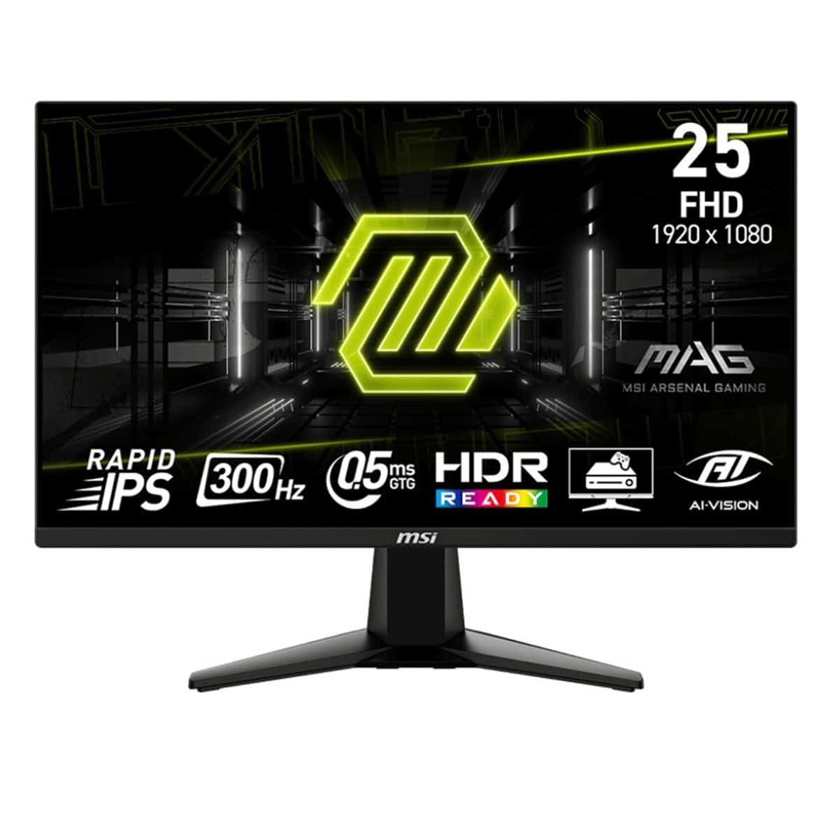 Msi Mag 255xf 24.5 Inch 300hz 0.5ms Full Hd Freesync Premium Rapid Ips Gaming Monitor 1