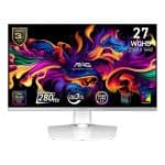MSI MAG 272QPW QD-OLED X28 26.5 inch 280Hz 0.03ms 2K WQHD Adaptive Sync Witte Pivot Gaming Monitor