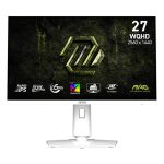 MSI MAG 274QRFW X32 27 inch 320Hz 0.5ms 2K WQHD Adaptive Sync Rapid IPS Witte Pivot Gaming Monitor