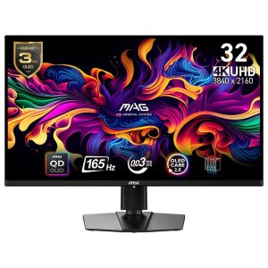 Msi Mag 321up Qd Oled 31.5 Inch 165hz 0.03ms 4k Uhd Adaptive Sync Qd Oled Pivot Gaming Monitor 1