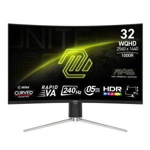 Msi Mag 325cqrxf E2 31.5 Inch 240hz 0.5ms 2k Wqhd Freesync Premium Rapid Va Curved Gaming Monitor 1
