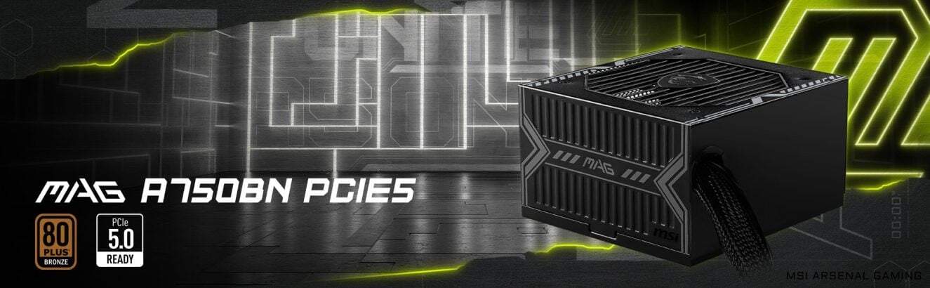 MSI MAG A750BN PCIe5 Voedingsunit a1