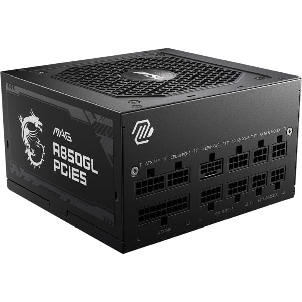Msi Mag A850gl 850w 80+ Gold Pcie 5 Full Modulaire 120mm Ventilator Voeding 3