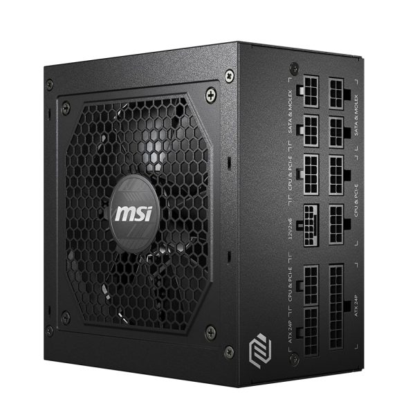 Msi Mag A850gl 850w 80+ Gold Pcie 5 Full Modulaire 120mm Ventilator Voeding 9