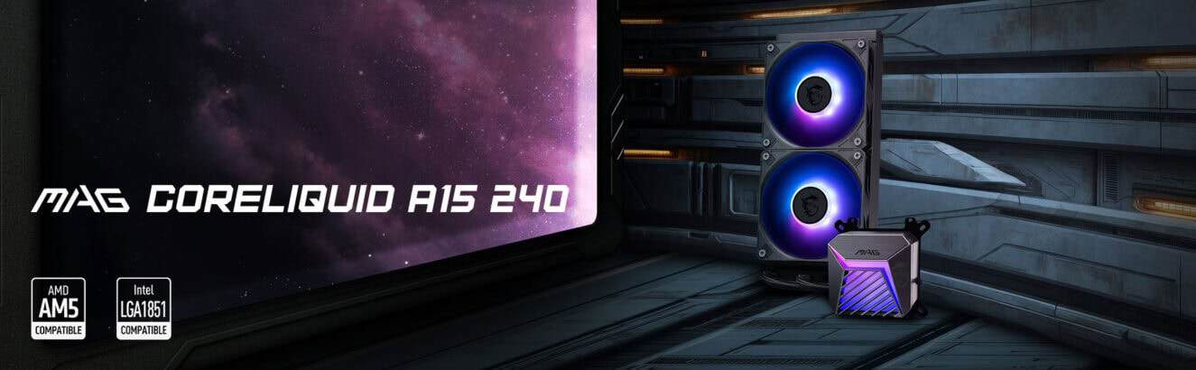 MSI MAG CORELIQUID A15 240 Waterkoeler h1