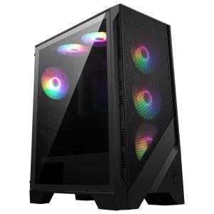Msi Mag Forge 120a Airflow Gehard Glas Usb 3.2 Atx Mesh Zwart Mid Tower Gaming Behuizing 1