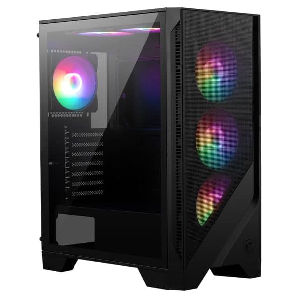 Msi Mag Forge 120a Airflow Gehard Glas Usb 3.2 Atx Mesh Zwart Mid Tower Gaming Behuizing 3