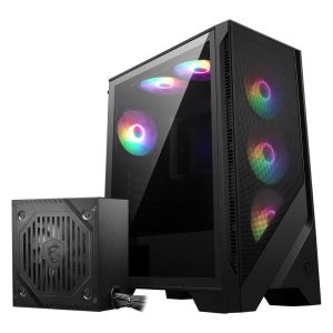 Msi Mag Forge 120a B65 Rgb Gehard Glas Usb 3.2 Atx Mid Tower Zwart 650w 80+ Bronze Gaming Behuizing 1