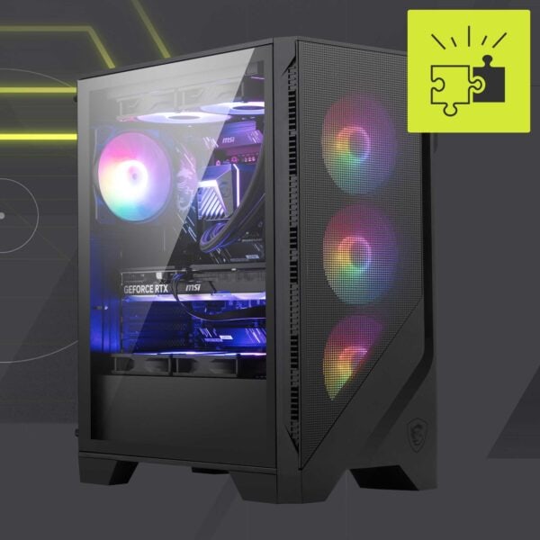 MSI MAG FORGE 121A B75 PCIE5 MAG A750BN 750W Mid Tower ATX Gaming Behuizing h1