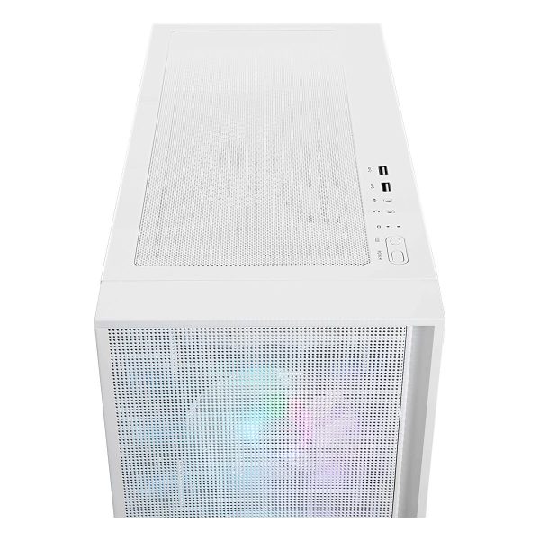 Msi Mag Forge 320r Airflow White 4x120mm Argb Ventilator Mesh Gehard Glas Usb 3.2 Mid Tower Atx Gaming Behuizing 12