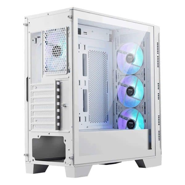 Msi Mag Forge 320r Airflow White 4x120mm Argb Ventilator Mesh Gehard Glas Usb 3.2 Mid Tower Atx Gaming Behuizing 5