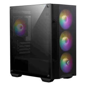 Msi Mag Forge M100a Acryl Zijpaneel Auto Rgb Ventilator Usb 3.2 Matx Gaming Behuizing 1