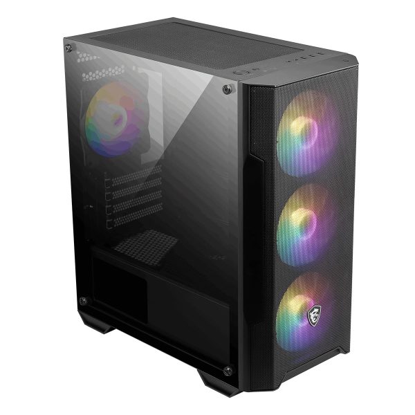 Msi Mag Forge M100a Acryl Zijpaneel Auto Rgb Ventilator Usb 3.2 Matx Gaming Behuizing 5