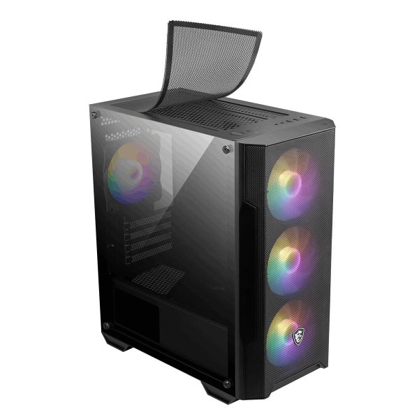 Msi Mag Forge M100a Acryl Zijpaneel Auto Rgb Ventilator Usb 3.2 Matx Gaming Behuizing 6