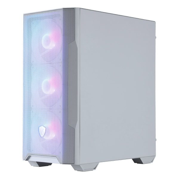 Msi Mag Forge M100r White Argb Mesh Gehard Glas Usb 3.2 Mid Tower Matx Gaming Behuizing 3