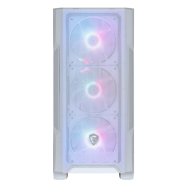 Msi Mag Forge M100r White Argb Mesh Gehard Glas Usb 3.2 Mid Tower Matx Gaming Behuizing 4