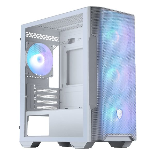 Msi Mag Forge M100r White Argb Mesh Gehard Glas Usb 3.2 Mid Tower Matx Gaming Behuizing 5