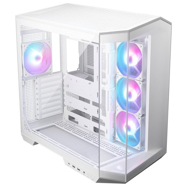 Msi Mag Pano 100r Pz White Argb Panoramisch Gehard Glas Usb 5.0 Atx Mid Tower Wit Gaming Behuizing 3