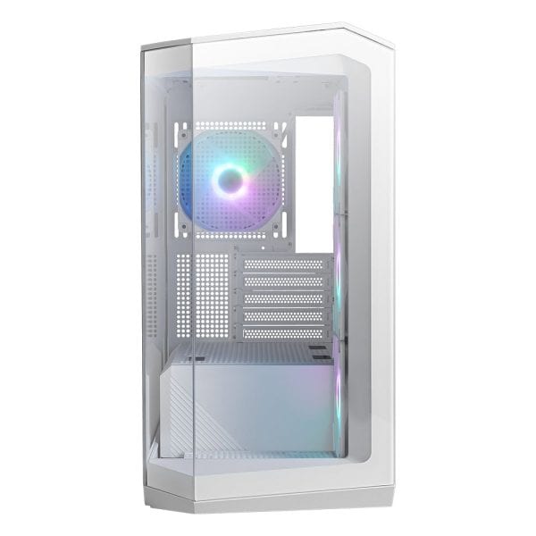 Msi Mag Pano M100r Pz Argb Gehard Glas Usb 3.2 Panoramisch Micro Atx Tower Wit Gaming Behuizing 3