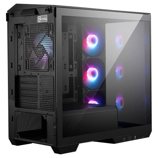 Msi Mag Pano M100r Pz Argb Panoramisch Gehard Glas Usb 3.2 Matx Zwart Gaming Behuizing 4