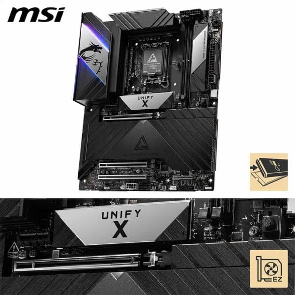 Msi Meg Z890 Unify X 9600mhz (oc) Ddr5 Socket Lga1851 M.2 Thunderbolt Atx Moederbord 3