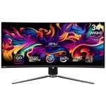 MSI MPG 341CQPX QD-OLED 34 inch 240Hz 0.03ms UWQHD Adaptive Sync Curved Gaming Monitor