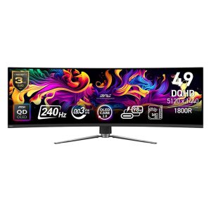 Msi Mpg 491cqpx Qd Oled 49 Inch 240hz 0.03ms Dqhd Adaptive Sync Qd Oled Curved Gaming Monitor 1