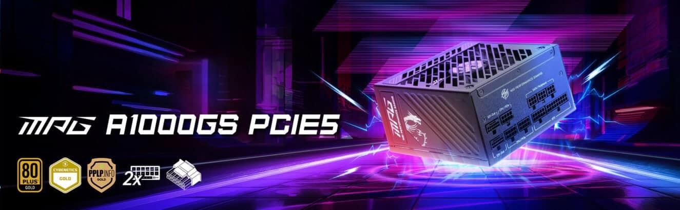 MSI MPG A1000GS PCIE5 1000W Voedingsunit h1