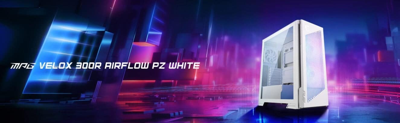 MSI MPG VELOX 300R AIRFLOW PZ WHITE Gaming Behuizing h1