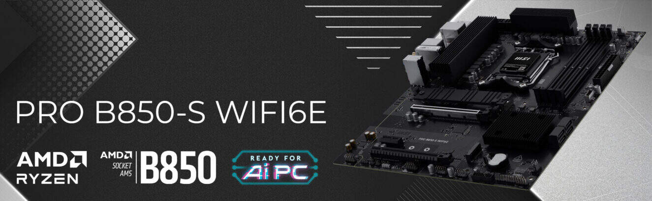 MSI PRO B850-S WIFI6E Moederbord H1