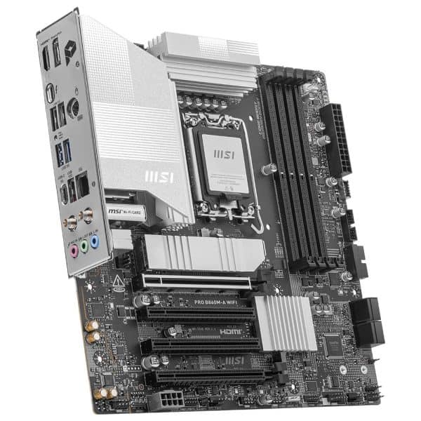 Msi Pro B860m A Wifi 8600mhz (oc) Ddr5 Socket Lga1851 M.2 Hdmi Dp Thunderbolt Matx Moederbord 5