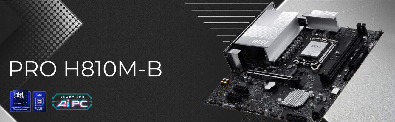 MSI PRO H810M-B 6400MHz (OC) Moederbord H1