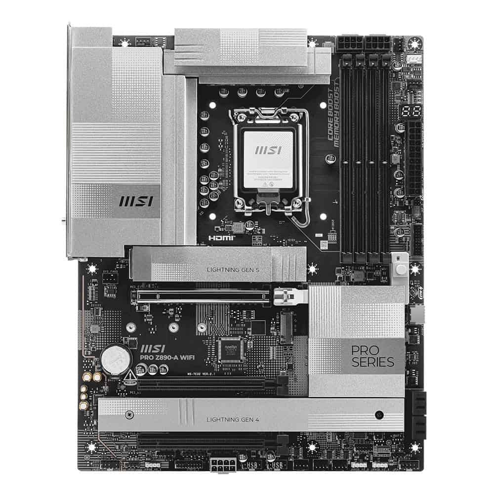 Msi Pro Z890 A Wifi 9200mhz (oc) Ddr5 Lga1851 M.2 Hdmi Dp Atx Moederbord 2