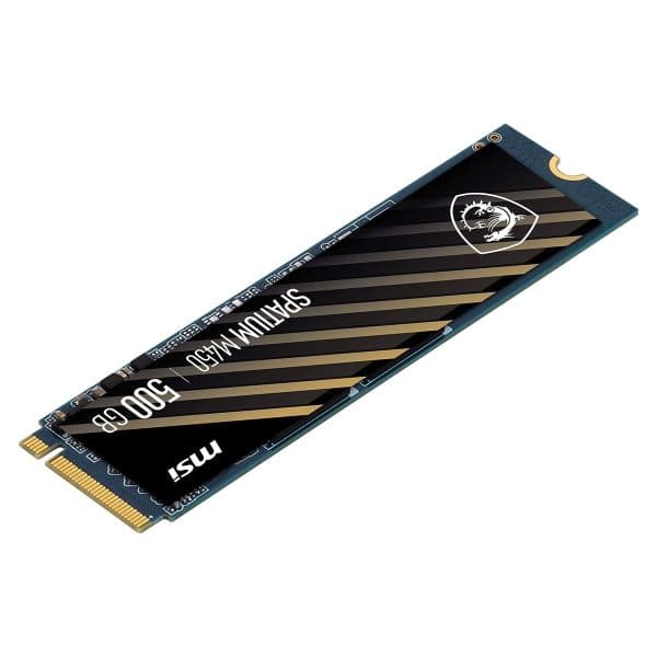 Msi Spatium M450 V1 500gb Nvme Pcie Gen4 X4 Lezen 3000mb – Schrijven 2000mb M.2 Ssd 5