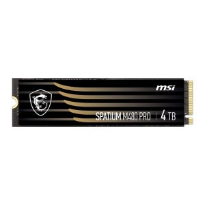 Msi Spatium M480 Pro 4tb Nvme Pcie Gen4 X4 Lezen 7400mb – Schrijven 7000mb M.2 Ssd 1