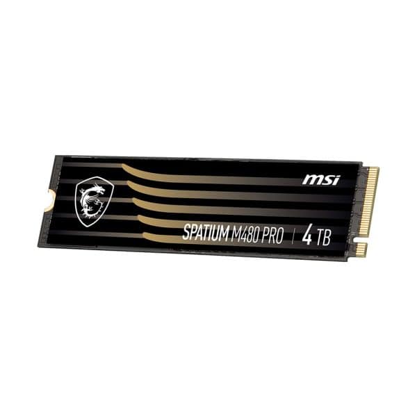 Msi Spatium M480 Pro 4tb Nvme Pcie Gen4 X4 Lezen 7400mb – Schrijven 7000mb M.2 Ssd 2